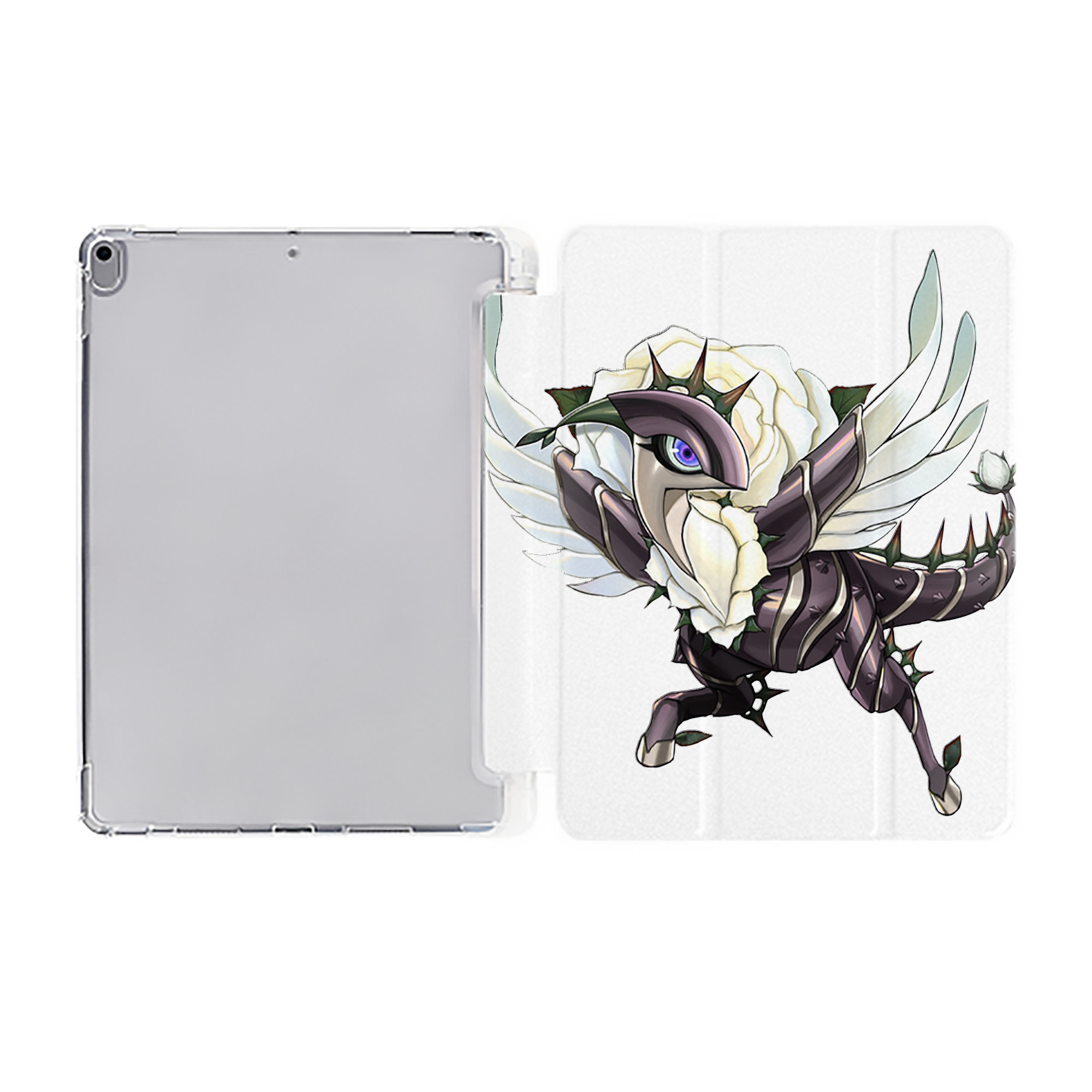 （画像用） 遊☆戯☆王 Yu-Gi-Oh! IPad ケース ペン収納付き 三つ折りスタンド PUレザー×シリコン 対応機種9.5/10.5/10.9インチ